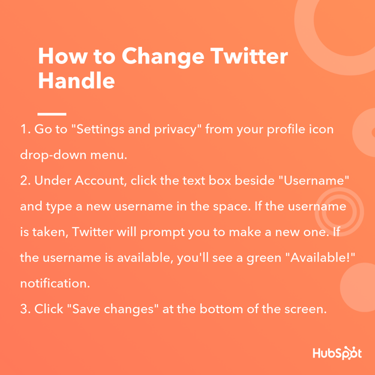 How to Change Twitter Handle